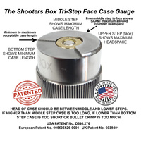Thumbnail for The Shooters Box .45 Long Colt Case & Cartridge Gauge - All New Patented Tri-Step Face Design