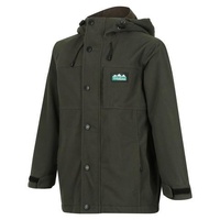 Thumbnail for Ridgeline Kids Spray Rain Jacket Forest Green (6 Year Old) - RLKWJSPFR06