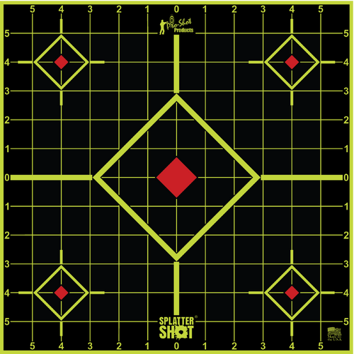 Pro-Shot Splatter Shot 12" Green Peel & Stick Sight In Target - Peel-and-Stick - 12 Pack - 12SI-GREEN-12PK