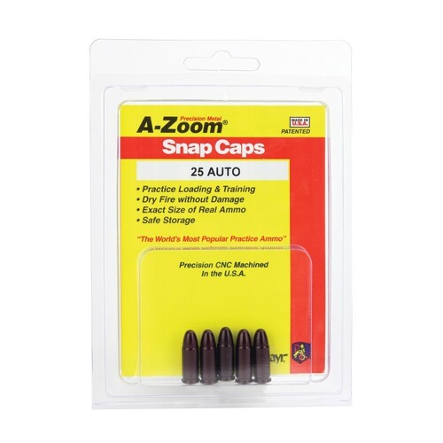 Pachmayr A-Zoom Metal Snap Caps 25 Auto 5 Pack 15152