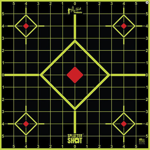 Pro-Shot Splatter Shot 17.25" Peel & Stick Sight-In Target 5-pack - 17.75SI-5PK