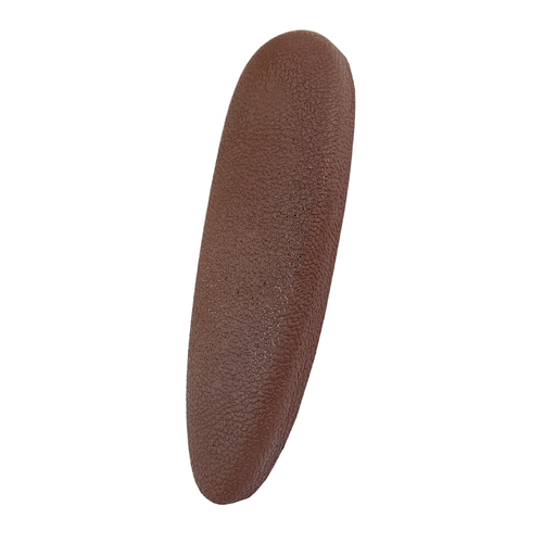 Cervellati Microcell Leather Effect Recoil Pad 15mm Thick - 80mm Hole Space - Brown - 214442-MB