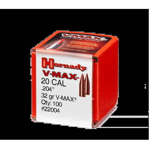 Hornady V-MAX® Projectiles 20 cal 32 gr 100 Pack