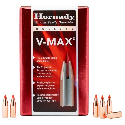 Hornady V-MAX® Rifle Projectiles 22 Cal 50gr 100 Pack - 22265