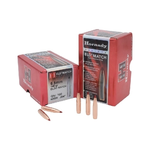 Hornady .264 6.5mm cal 140 grain ELD-M Match Bullets 100 pack - 26331