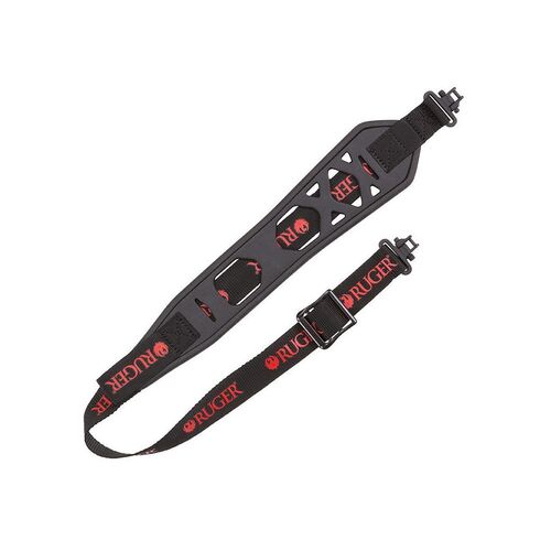 Allen Ruger Boulder Rubber Sling with Swivels, Black & Red - 27600