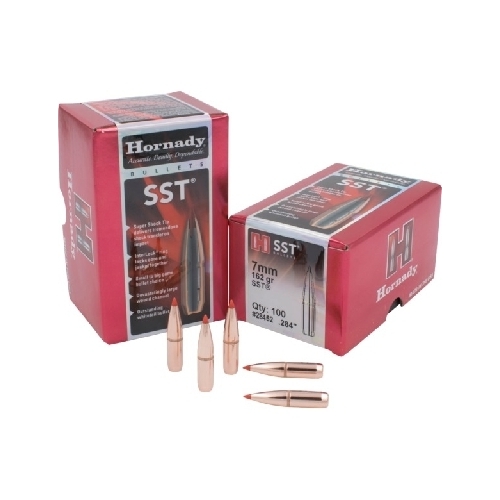 Hornady .284 7mm cal 162 grain SST InterLock Bullets 100 pack - 28452