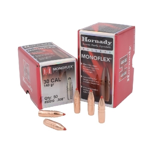 Hornady .308 30 cal 140 grain Monoflex Bullets 50 pack - for 30-30 Win - 30310