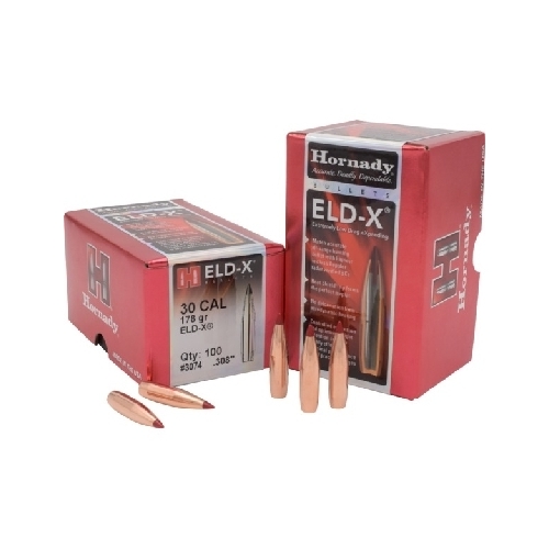 Hornady .308 30 cal 178 grain ELD-X Bullets 100 pack - 3074