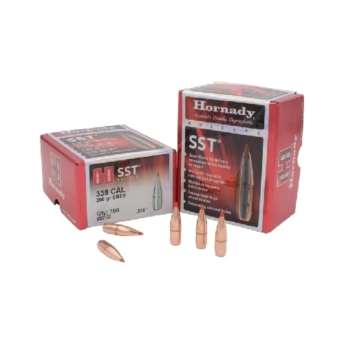 Hornady .338 338 cal 200 grain SST InterLock Bullets 100 pack - 33102