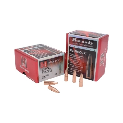 Hornady .338 338 cal 225 grain SP-RP Interlock Bullets 100 pack - 3320