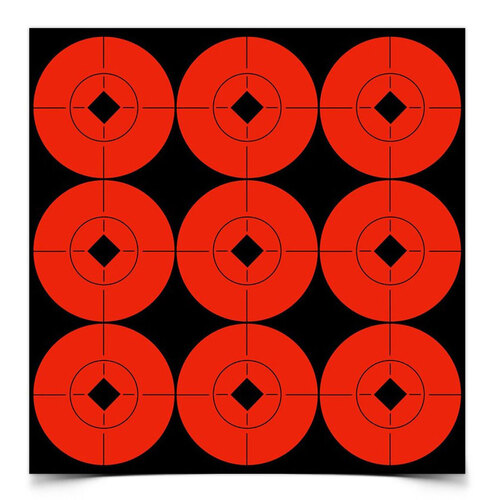 Birchwood Casey Orange Target Spots Self Adhesive 2" - 90 Targets  - 33902