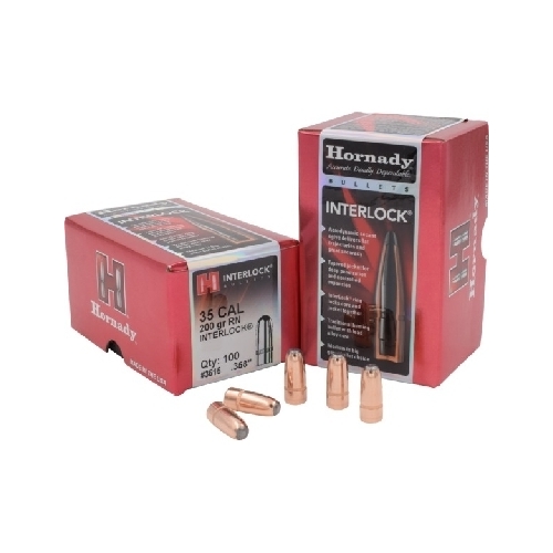 Hornady .358 35 cal 200 grain RN Bullets 100 pack - 3515