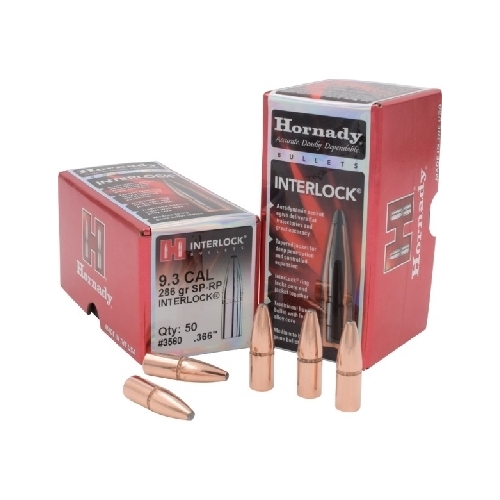 Hornady .366 9.3mm cal 286 grain SP-RP Bullets 50 pack - 3560