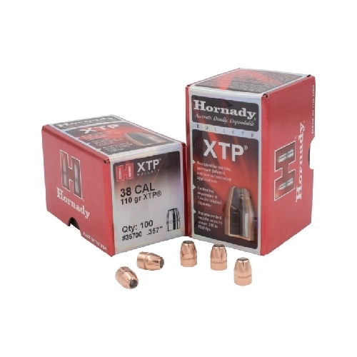 Hornady .357 38 cal 110 grain HP/XTP Bullets 100 pack - 35700