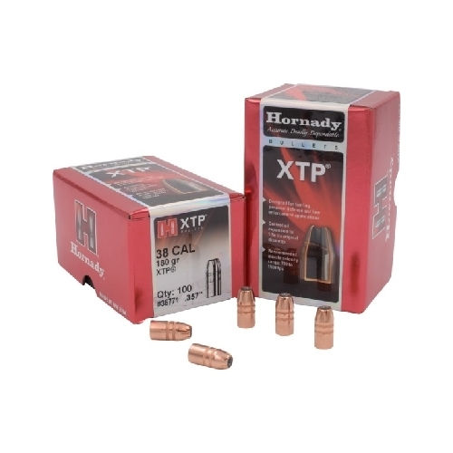 Hornady .357 38 cal 180 grain HP/XTP Bullets 100 pack - 35771