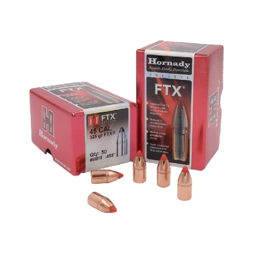 Hornady .458 45 cal 325 grain FTX Bullets 50 pack - 45015