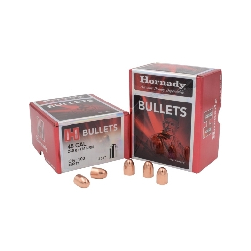 Hornady .451 45 cal 230 grain FMJ-RN Bullets 100 pack - 45177