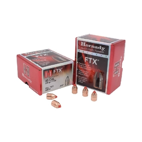 Hornady .452 45 cal 225 grain FTX Bullets 100 pack - 45218