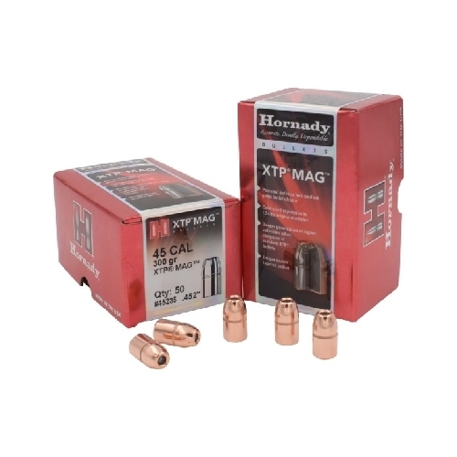 Hornady .452 45 cal 300 grain XTP/MAG Bullets 50 pack - 45235