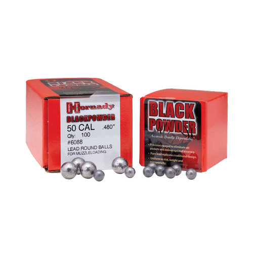 Hornady .490 50 Cal Round Ball Projectiles 100 pack - 6090