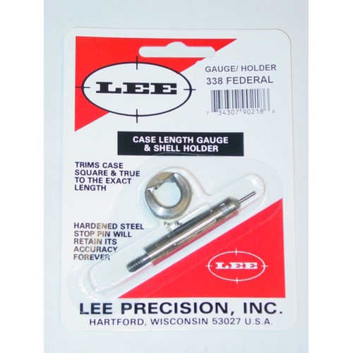 Lee Case Length Gauge & Holder 338 Federal 90218