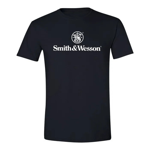 Smith & Wesson Authentic Logo Tee in Black - XL