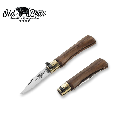 Old Bear Classical Carbon Walnut Pocket Knife - XSmall - ANT-9306-15-LN