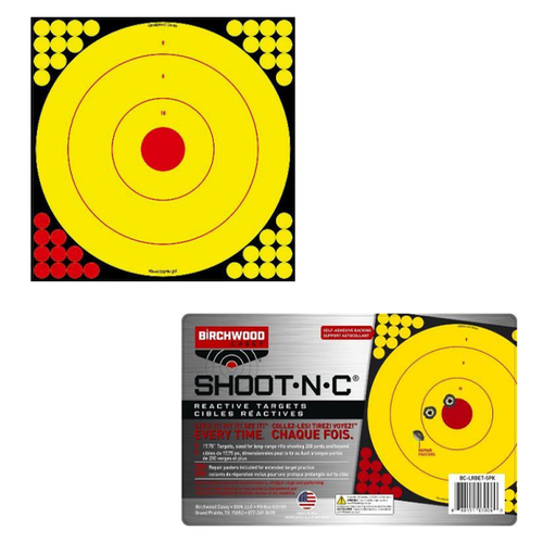 Birchwood Casey Long-Range Bullseye Target 5 Pack - Shoot N C, BC-LRBET-5PK