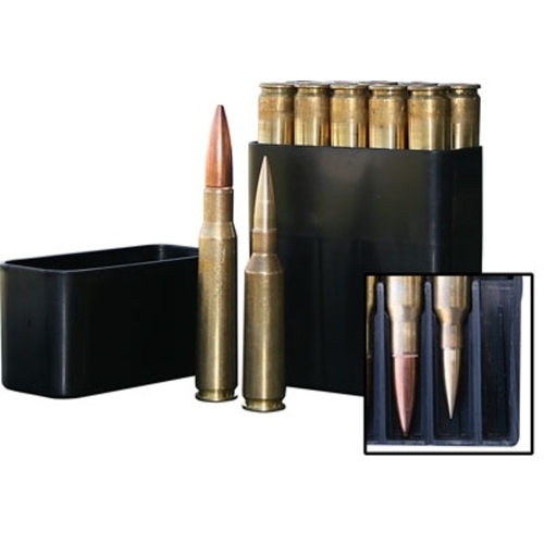 MTM Slip-Top Rifle Ammo Boxes - 10 Round 50 BMG - Black BMG10-40