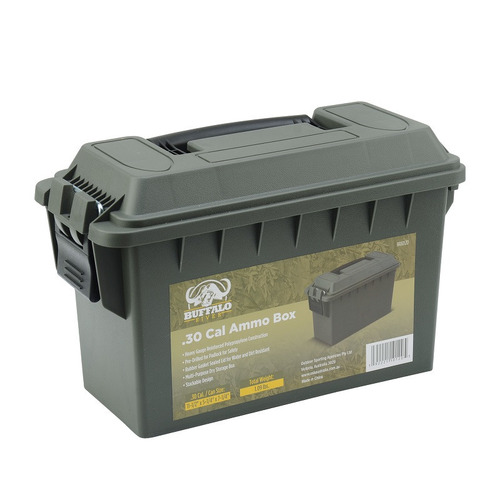 Buffalo River .30 Cal Plastic Ammo Box in Olive Drab Green - BR10120