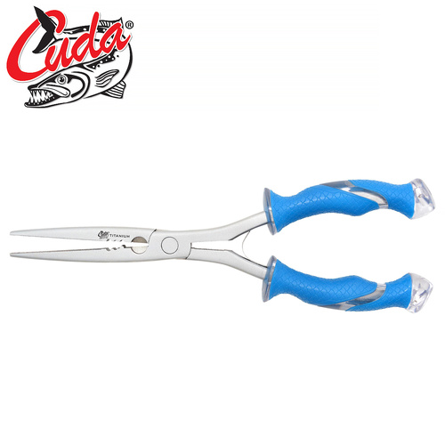 Cuda 10.25" Titanium Bonded Stainless Steel Needle Nose Pliers - CU-18113-002