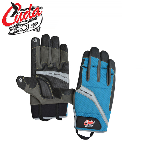 Cuda Kevlar Armor Wire Wrapping Gloves - L - CU-18212