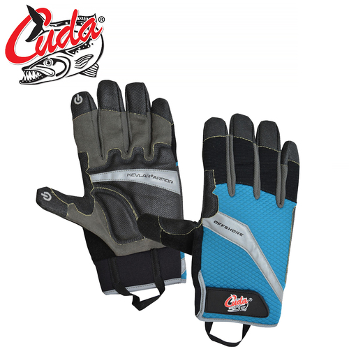 Cuda Kevlar Armor Offshore Gloves - L - CU-18214-001