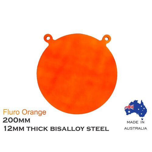 Eagleye Bisalloy Steel Gong 200mm Fluro Orange - EEG200FO