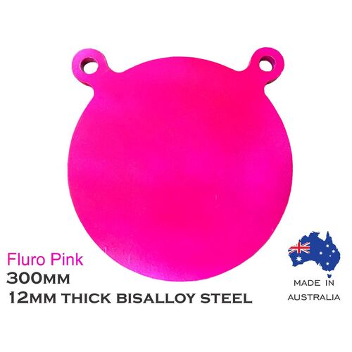 Eagleye Bisalloy Steel Gong 300mm Fluro Pink - EEG300FP