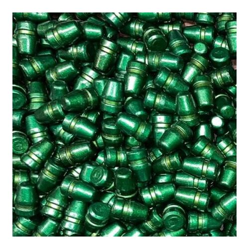 Eminence Projectiles 122 gr Flat Point Bevel Base 9mm - 38 Super 0.356 - Dark Green - 100 Pack - EP-938-122356-P1DG