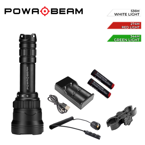 Powa Beam Orion V1 Tri-Colour LED Torch Hunters Kit - F-HKOV1