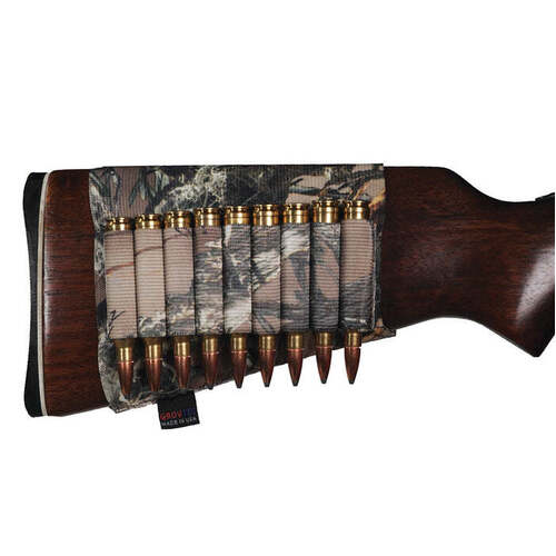 Grovtec Rifle Buttstock Ammo Holder Truetimber Camo - GTAC76