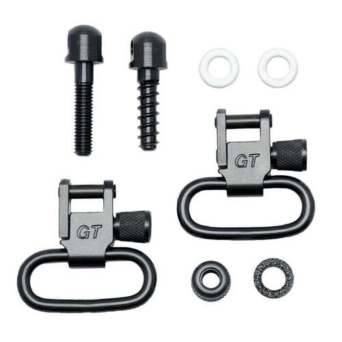 Grovtec Machine Screw Fore End Swivel Set 1" Loops Black - GTSW07