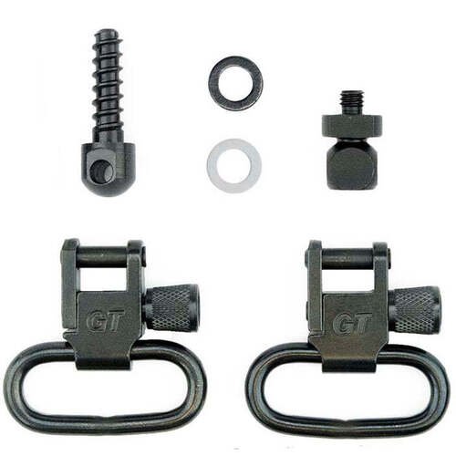 Grovtec Ithaca M37, M87 and DeerSlayer Swivel Set 1" Loops Black - GTSW26