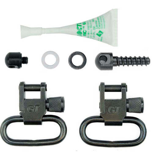 Grovtec Mossberg 500 Swivel Set 1" Loops Black - GTSW31