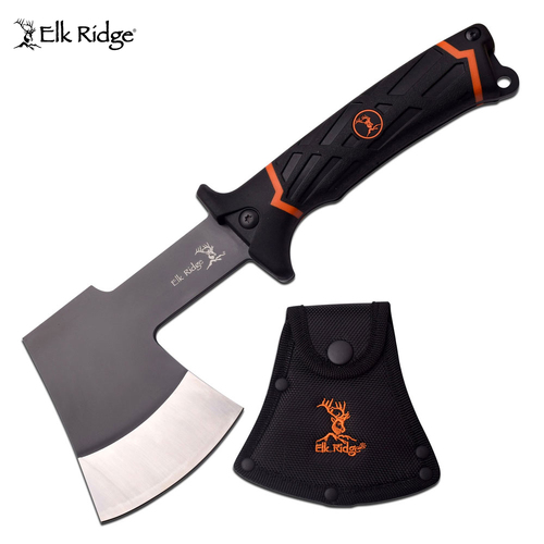 Elk Ridge Orange & Black Rubber Handle Axe - K-ER-922