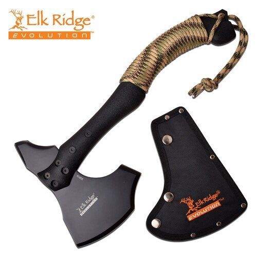 Elk Ridge Evolution Axe with Paracord Handle - K-ERE-AXE001-BK