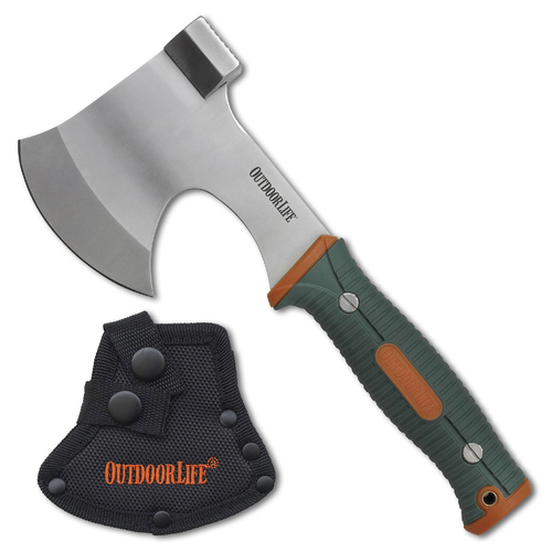 Oudoor Life 9 Inch Camping Axe with Hammer Head - K-OL-AXE001OGN