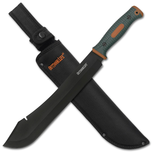 Oudoor Life 16 Inch Camping Machete - K-OL-MHT001OGN