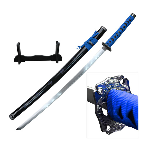 Blue Carbon Steel Samurai Katana - K-SW-72BL