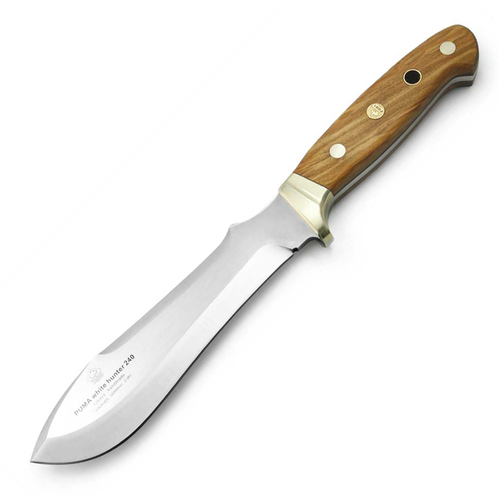 PUMA White Hunter 240 Fixed Blade Knife with Olive Wood Scales - P82-6009