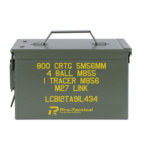 Max Guard Ammo Can "Fat Fifty" Saw Military Style Shooting Ammo Box Case - PA108