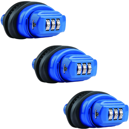 Patrol Gun Lock Combination Trigger Lock Blue - 3 Pack - PAT-YH1224-3PK